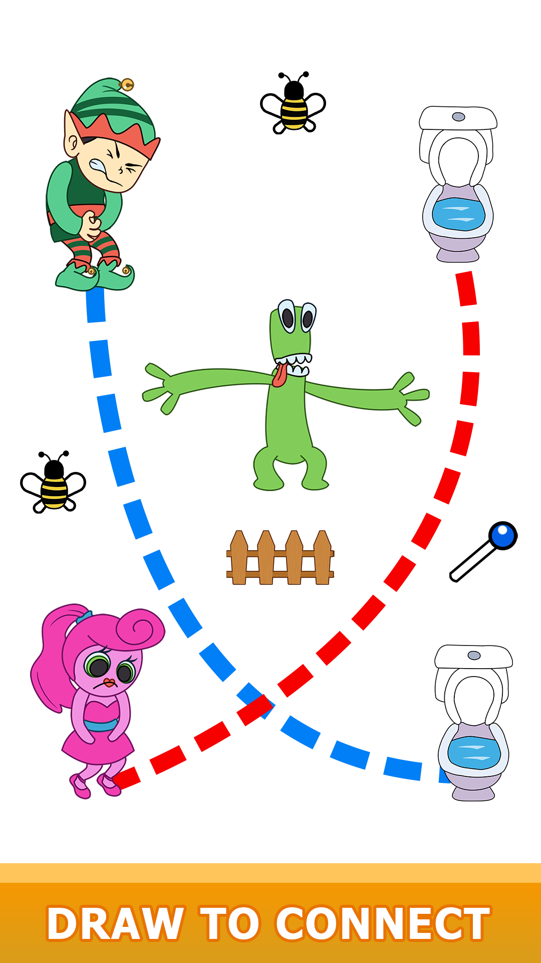 Toilet Rush Race Master Draw Puzzle: Draw Line To Go Home Pee Challenge ...