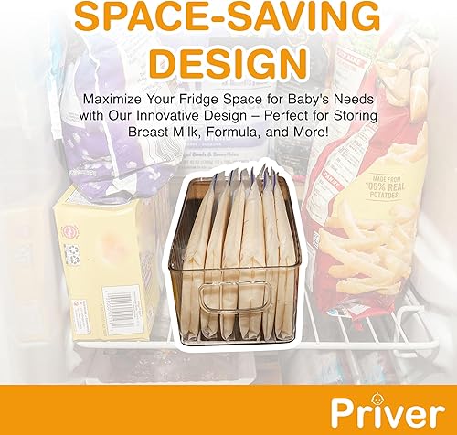 Miniatura 6 de Contenedores organizadores y de almacenamiento de leche materna, solución eficiente para la congelación de leche materna y organización de