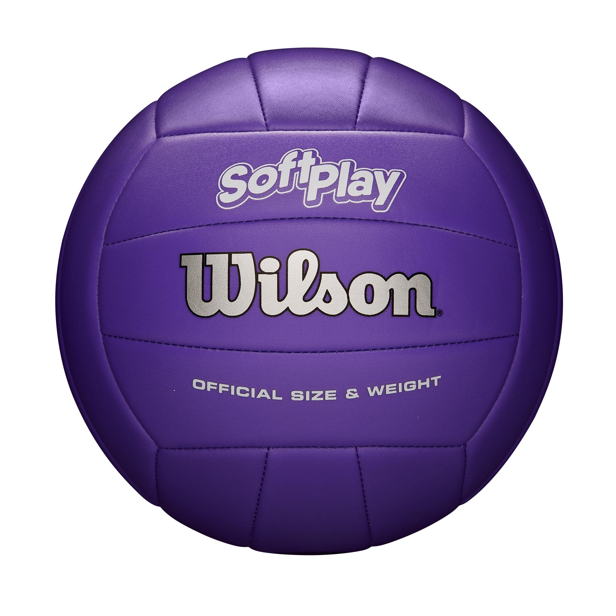 Elevate Your Game with the WILSON Soft Play Outdoor Volleyball - Purple: Ultra-Soft Touch for Comfort