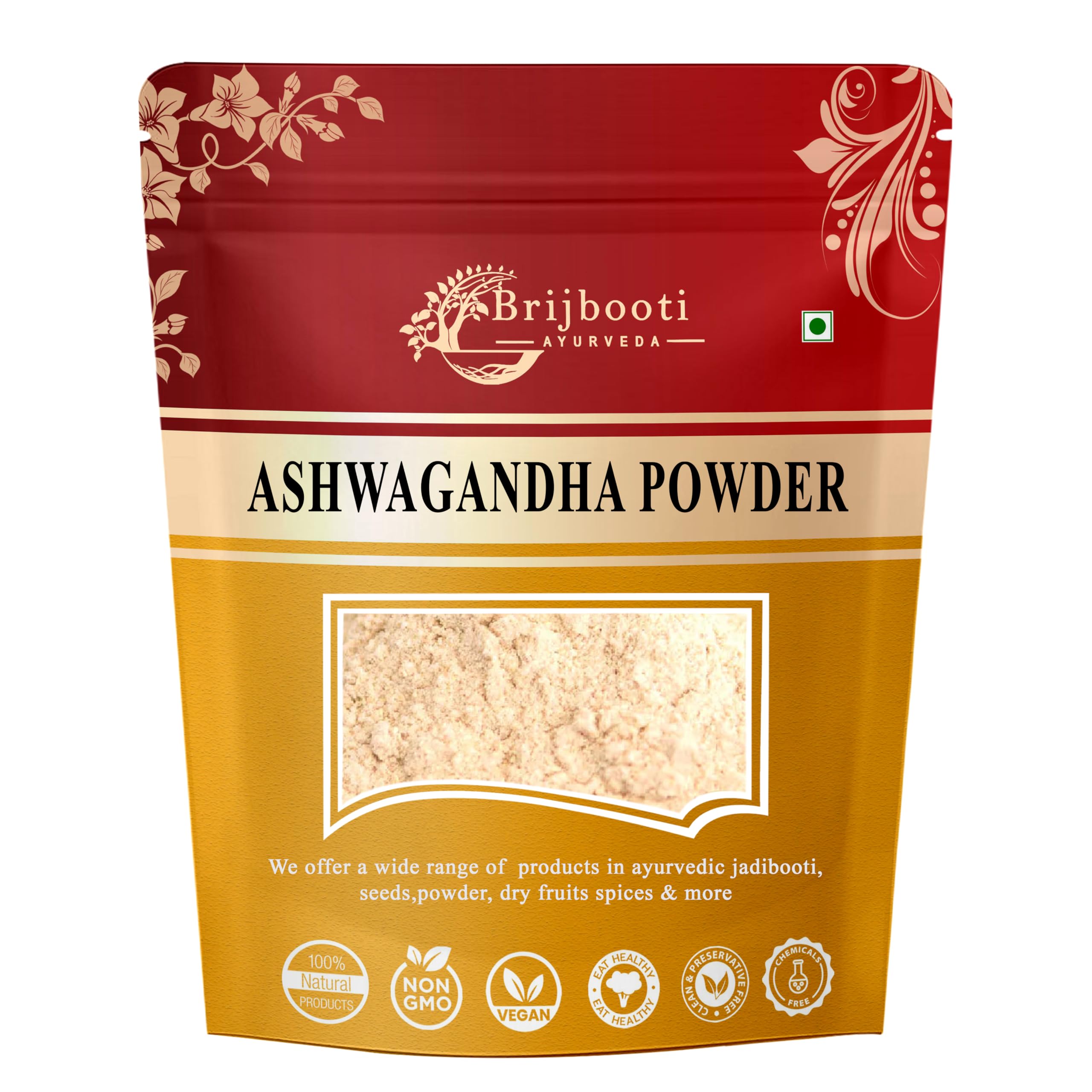 Brijbooti Nagori Ashwagandha Root Powder -(250 Gr) - Natural Asgandh - Indian Ginseng - Withania Somnifera (B0C2KSR73X) Amazon Price History, Amazon Price Tracker