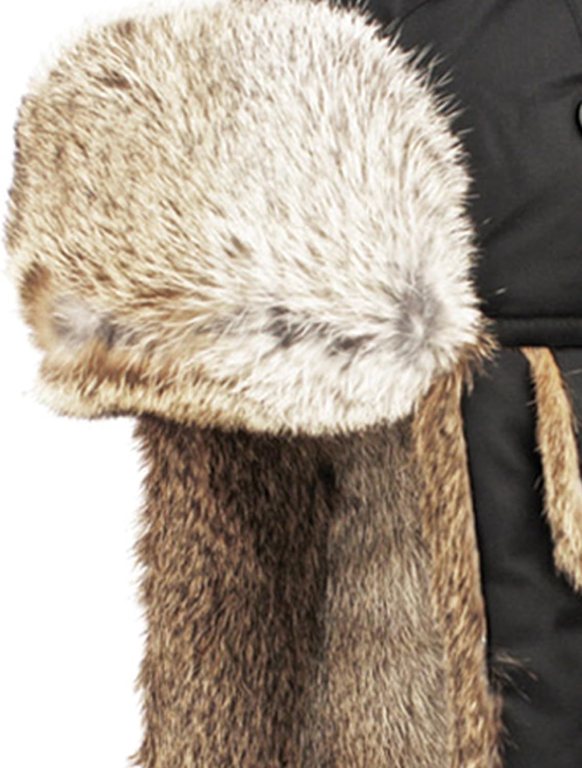 Vegan Fur Trapper Hunting Hat Aviator Winter Cap - Image 3