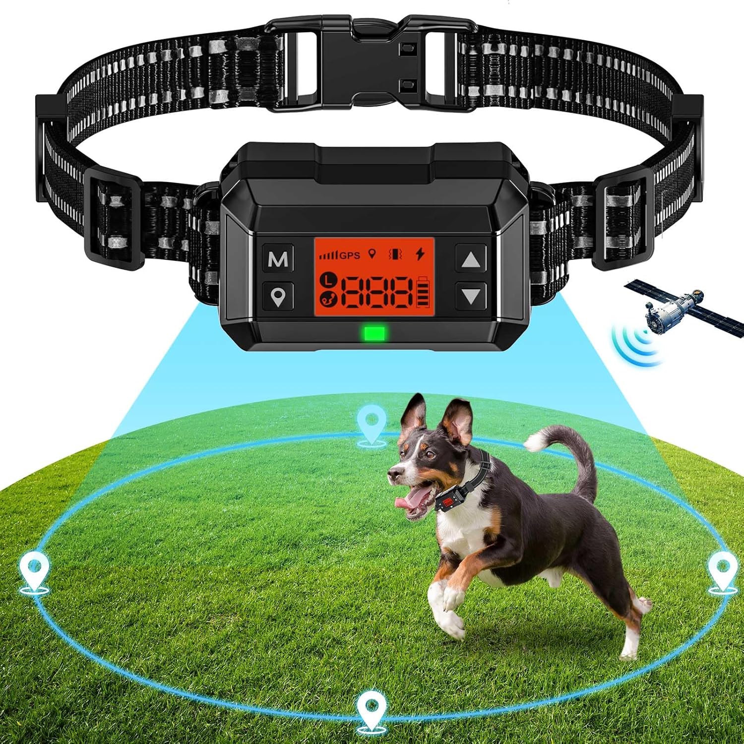 GPS Wireless Dog Fence System with GPS Collar Receiver