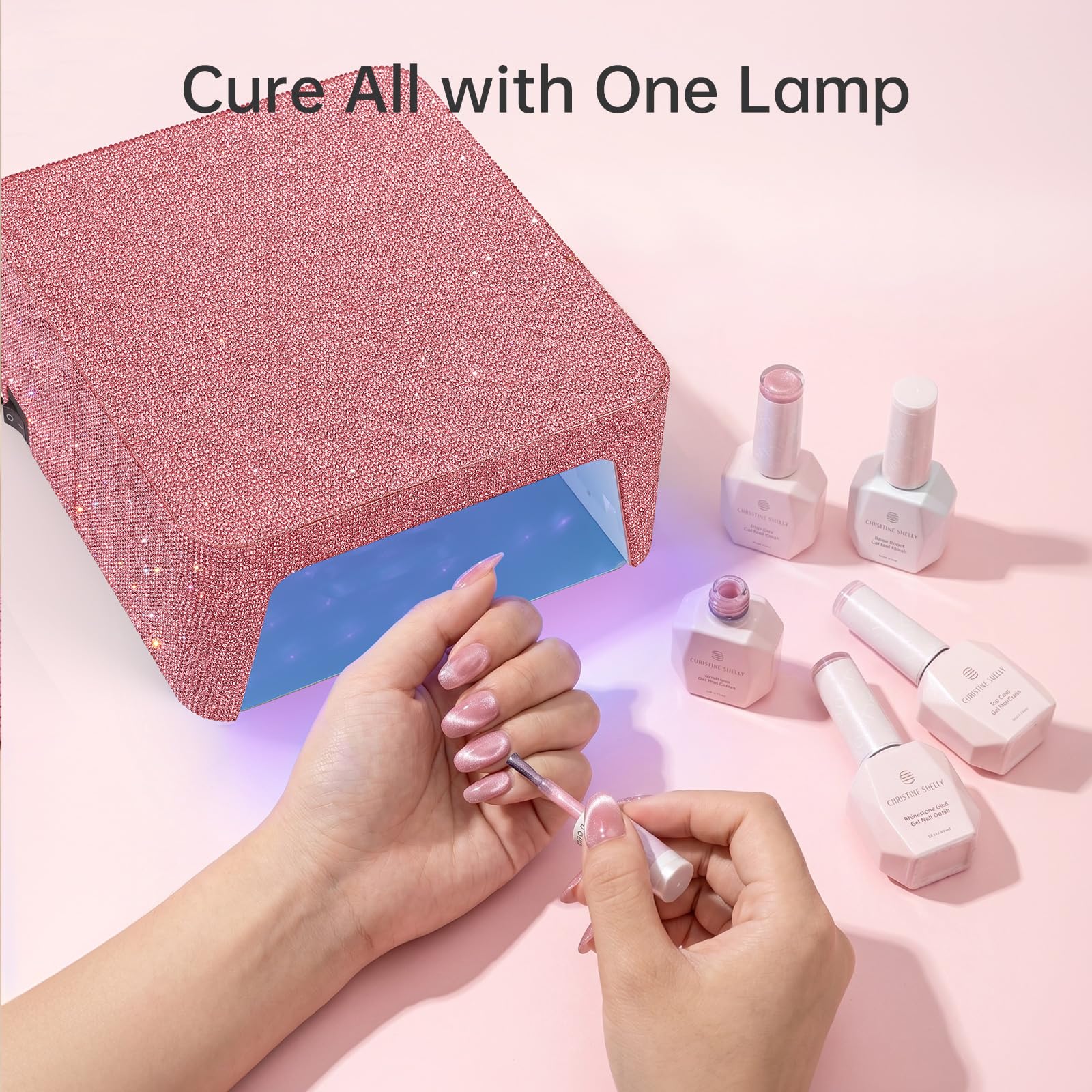 Lámpara de uñas profesional con 4 Temporizadores, Pantalla LCD, Sensor