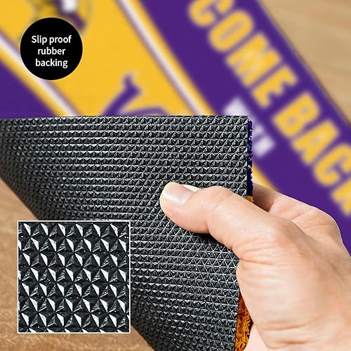 Miniatura 6 de Team Sports America NFL Minnesota Vikings  Entrada interior y exterior  28 x 16 pulgadas  Parte trasera antideslizante  Tapetes de bienvenida  Patas