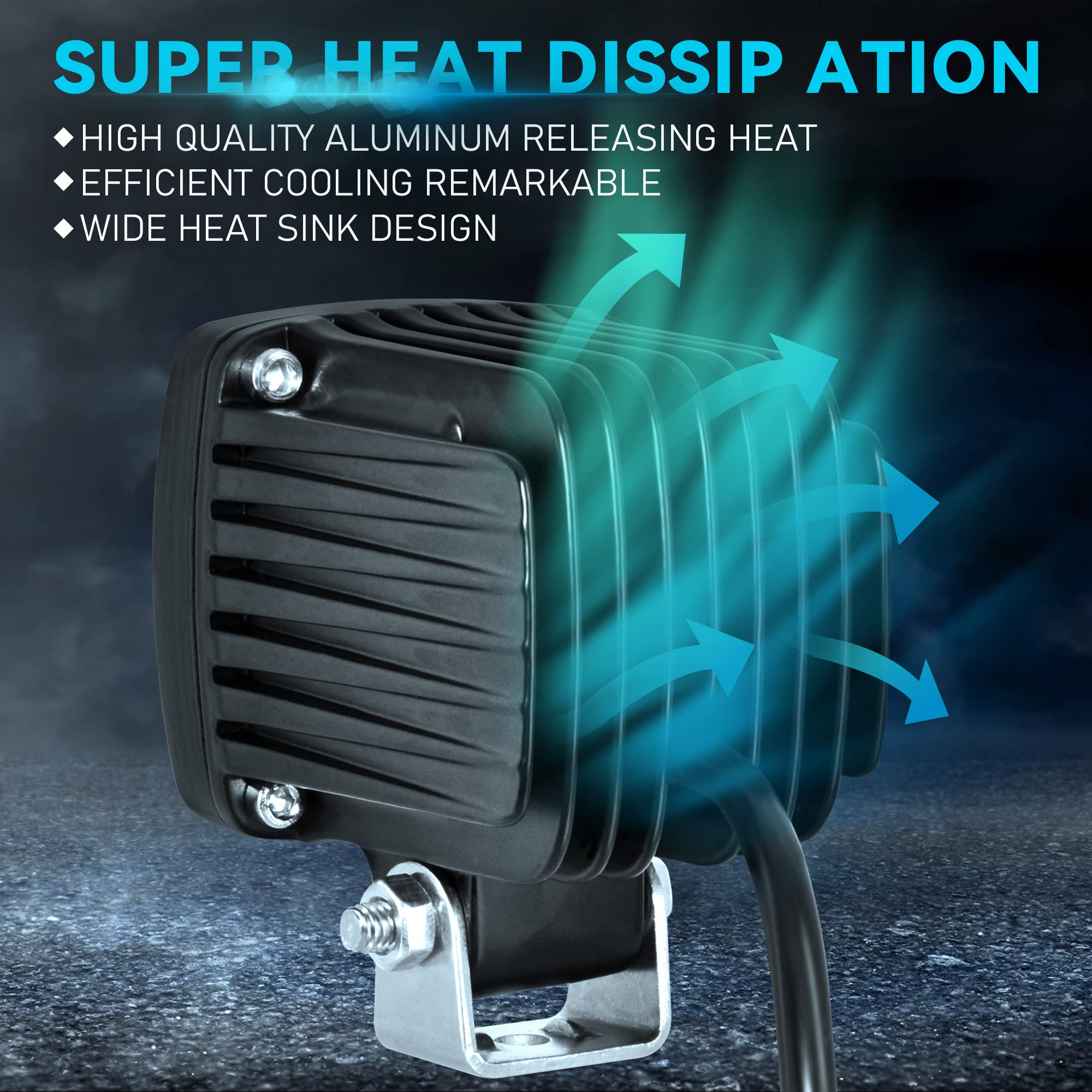 Dinfu 10W a mené la lampe d'avertissement bleue de sécurité d'entrepôt de lumière de chariot élévateur 12-100V