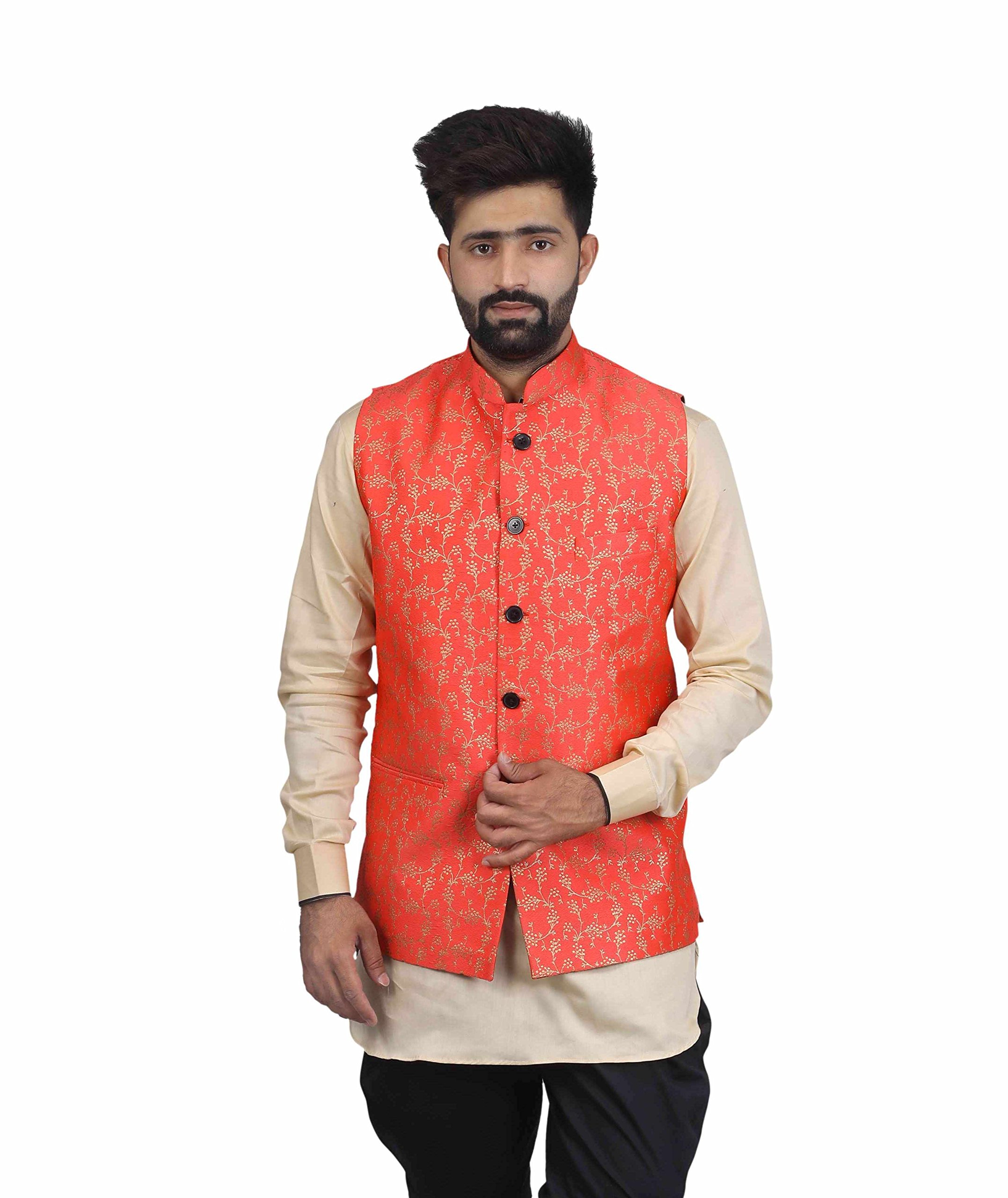 veera paridhaan Printed Sleeveless Nehru Jacket-picture-44