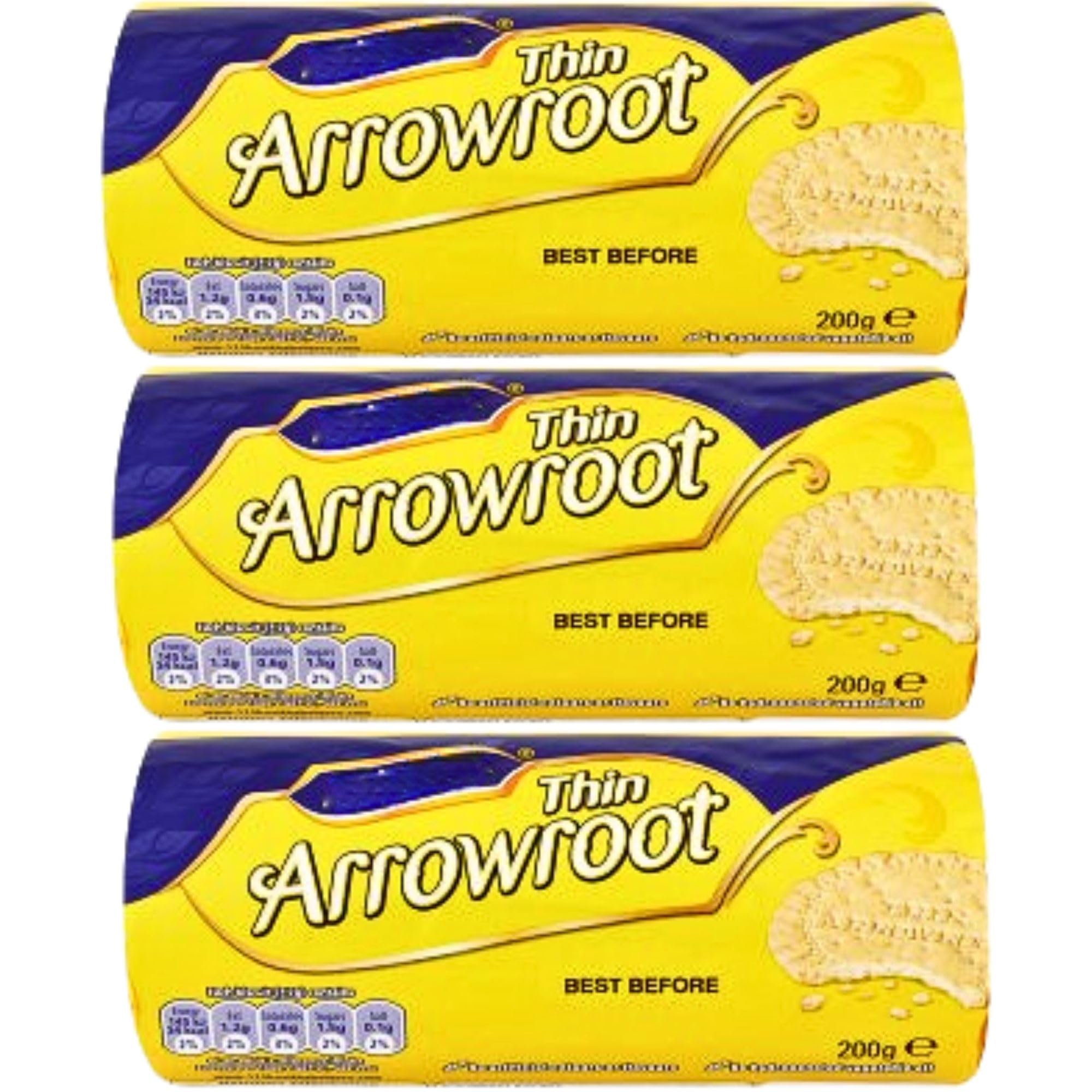 Biscuit Bundle Consisting Thin Arrowroot Biscuit 200g (3 Pack)