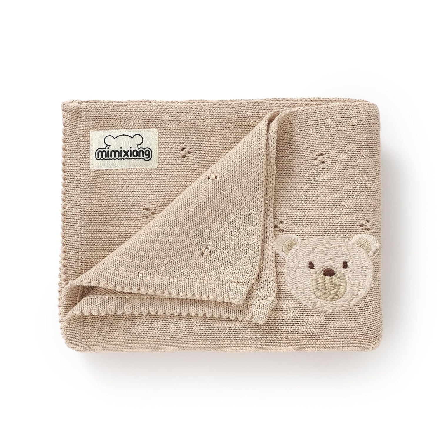 mimixiong Organic Cotton Baby Blanket Neutral Knitted Soft Crib Nursery Swaddling Receiving Blankets for Newborn Baby Boy Girl 40×30 Inch (Oatmeal) mimixiong Organic Cotton Baby Blanket Neutral Knitted Soft Crib Nursery Swaddling Receiving Blankets for Newborn Baby Boy Girl 40×30 Inch (Oatmeal)