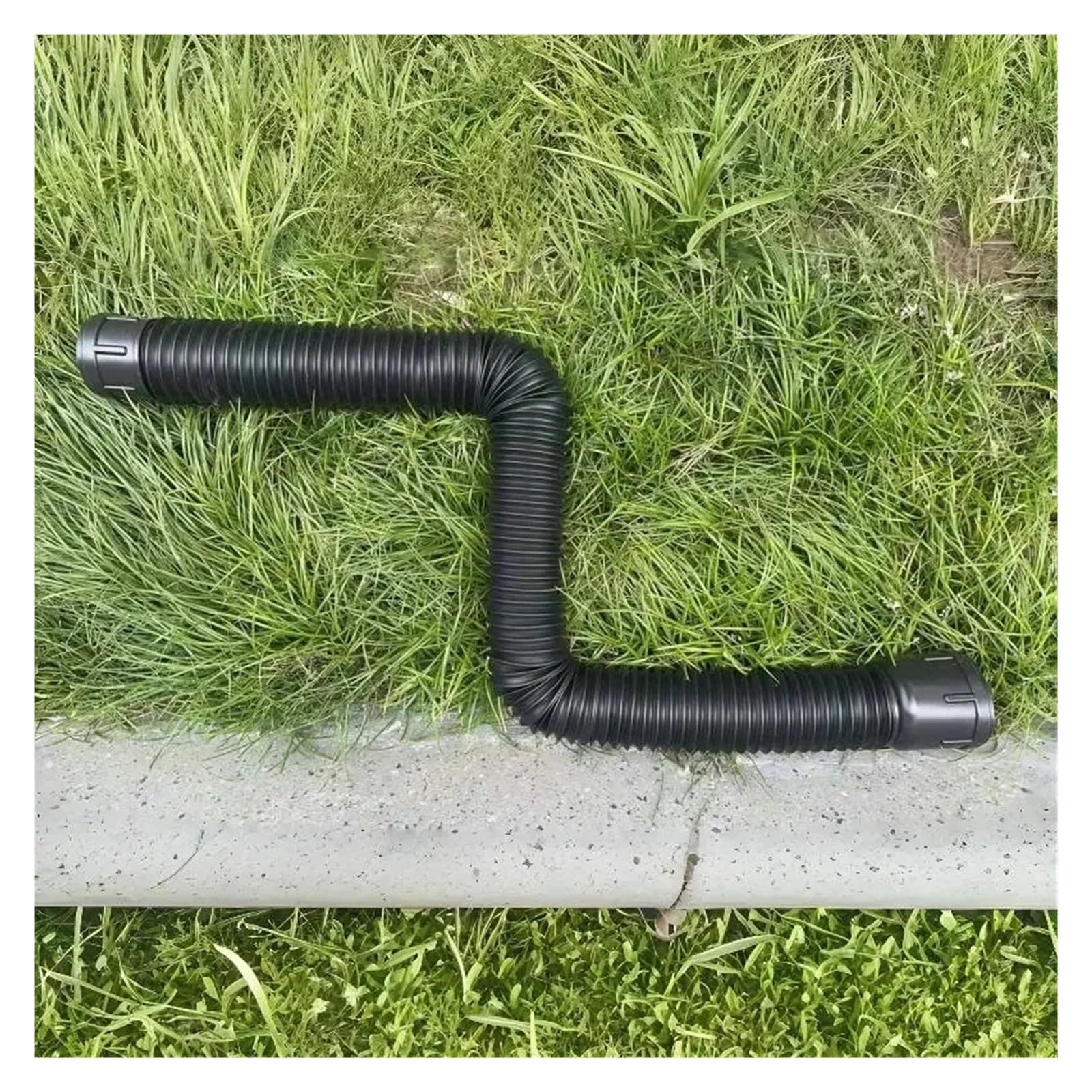 ExtensióN De CanalóN 1 Uds. Extensión de canalón de lluvia conector retráctil con tornillos extensor de drenaje Flexible tubos de canalón(White)