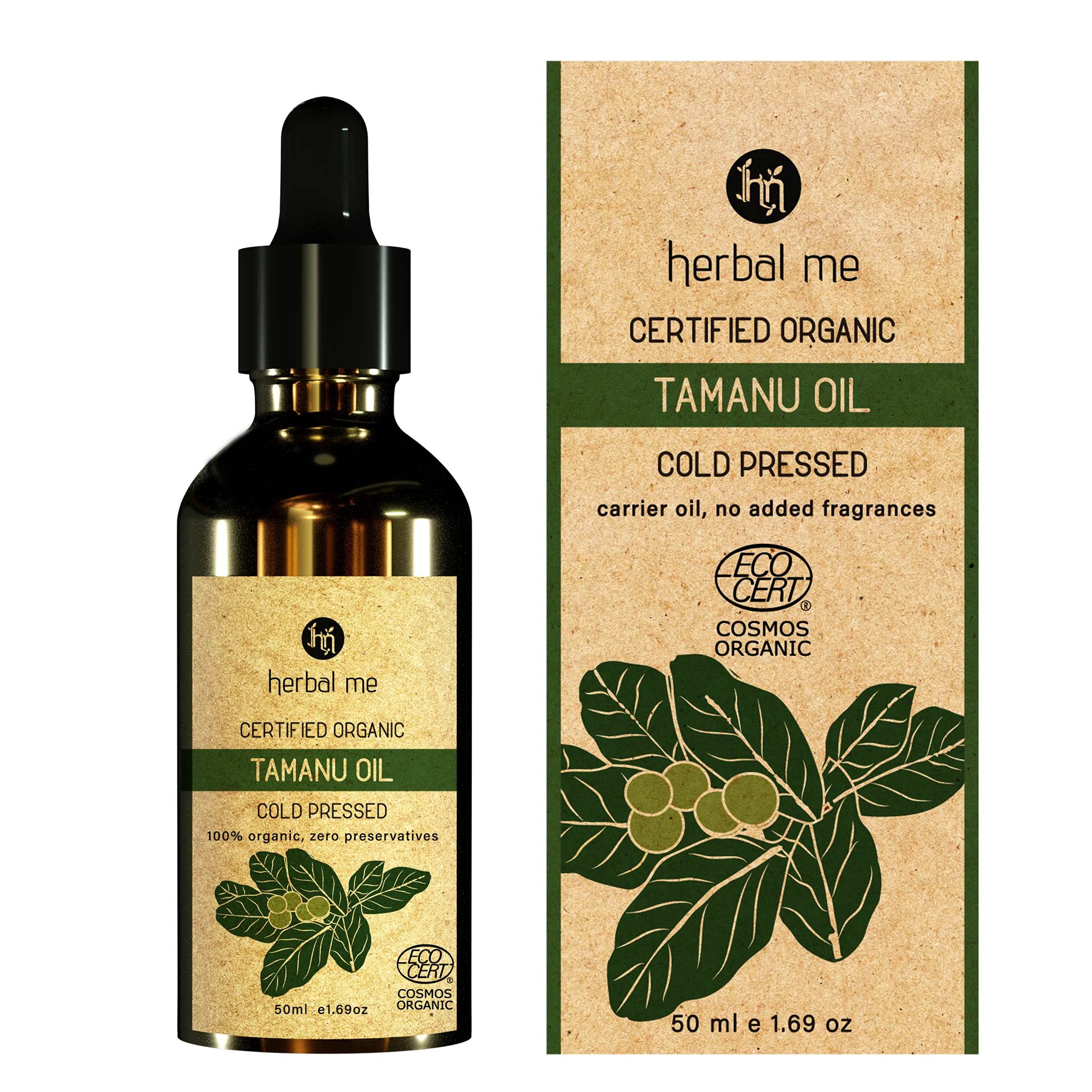HM Herbal Me Certified Organic Tamanu Oil _50 ml