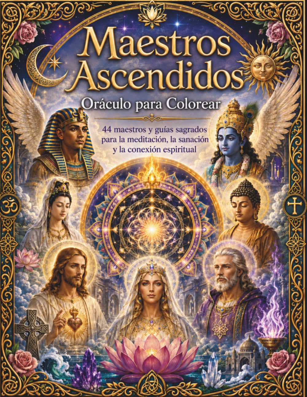 Maestros Ascendidos: Oráculo para Colorear