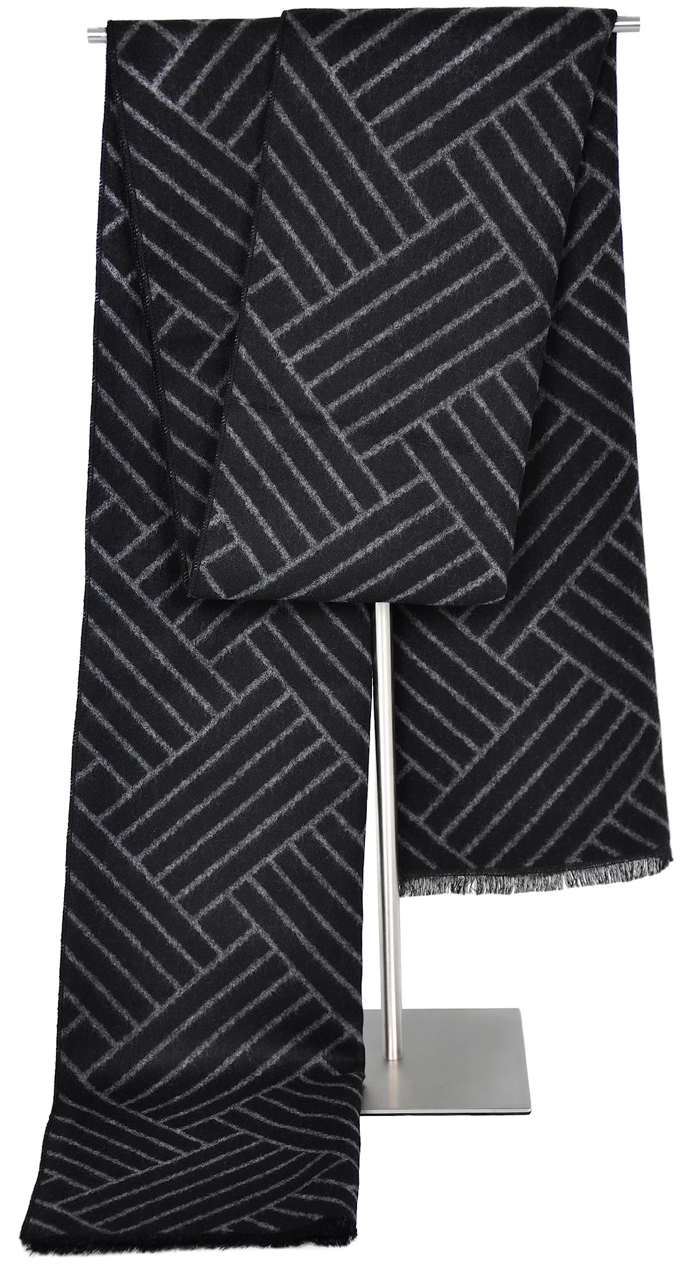 Fiocoey Winter Men Scarf Cashmere Scarf Thick Warm Wool Soft Men's Scarves For Winter Autumn