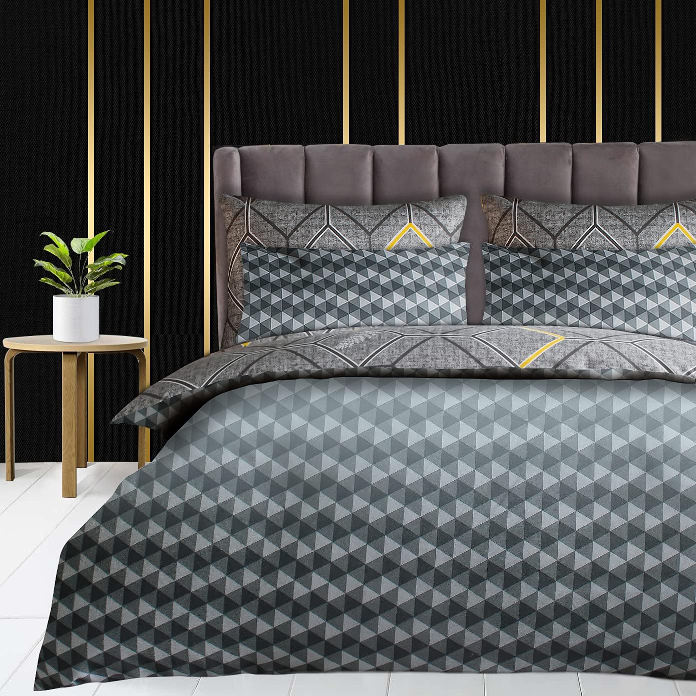 Lazzaro Single Duvet Cover Set Premium Brushed Microfiber Duvet Cover Single Ultrasoft Hypoallergenic Reversible Single Duvet Set Non Iron Luxury Quilt Cover Bedding Set including Zipper Closure - Image 3