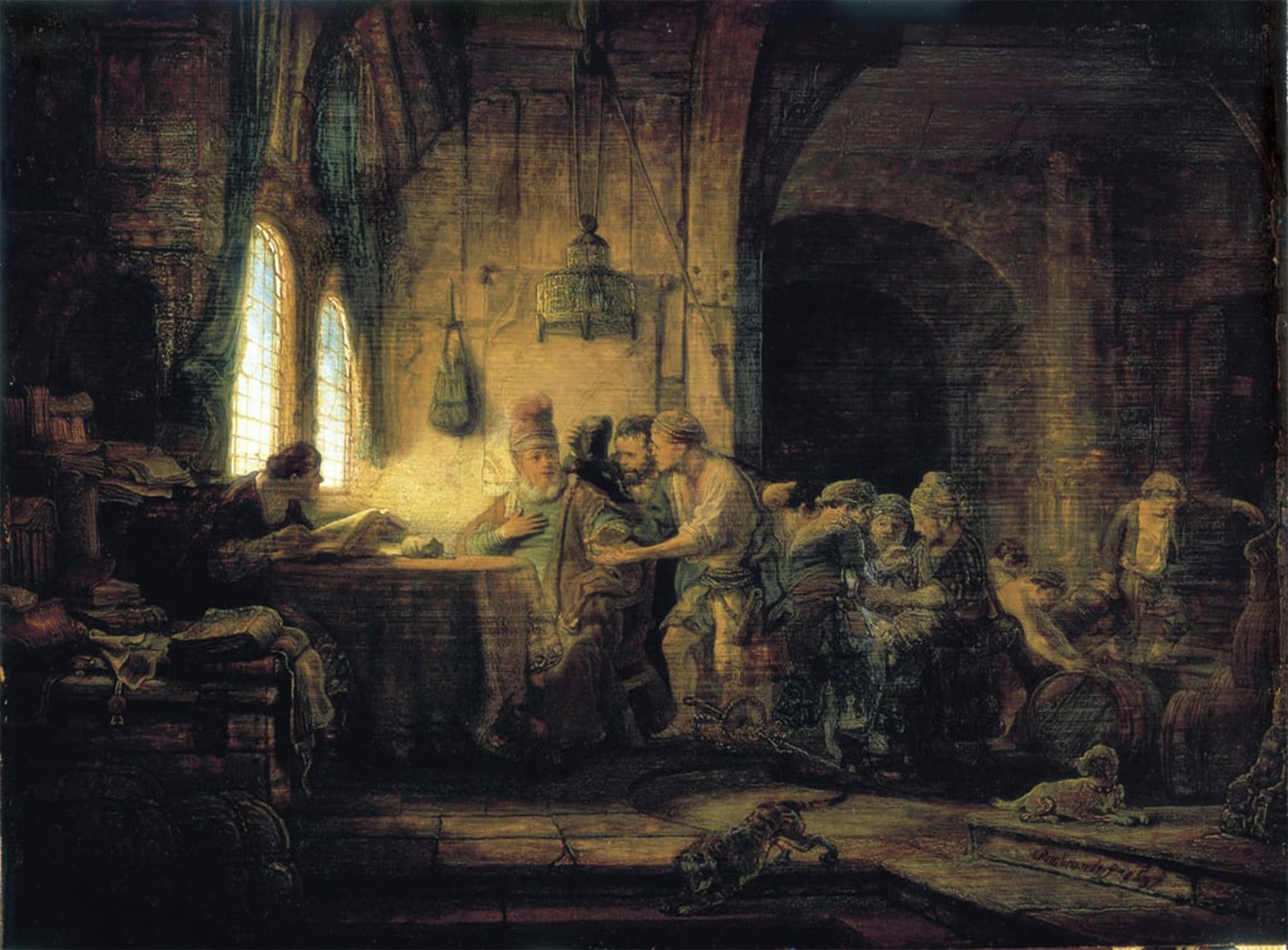 SERENDIPITP Aesthetic Poster Photo Wall Print Retro Picture The parable of the labourers in the vineyard by Rembrandt van Rijn Modern Wall Artwork for Home Decor 60x90cm