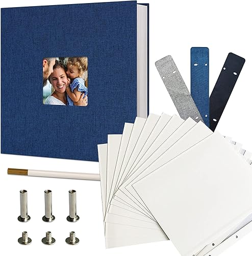 Vienrose Álbum de fotos grande autoadhesivo de 13 x 12.6 pulgadas, incluye 20 hojas de álbum autoadhesivo interior con 10 hojas de páginas