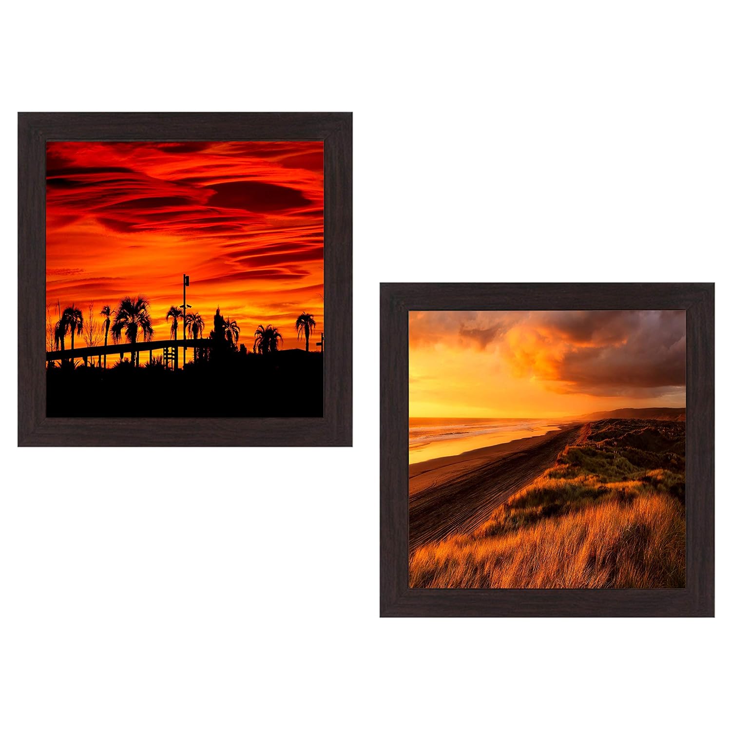 Wens 'Sunset View' Wall Hanging Painting (MDF, 35 cm x 71 cm x 2.5 cm, WSPC4016) Amazon.in