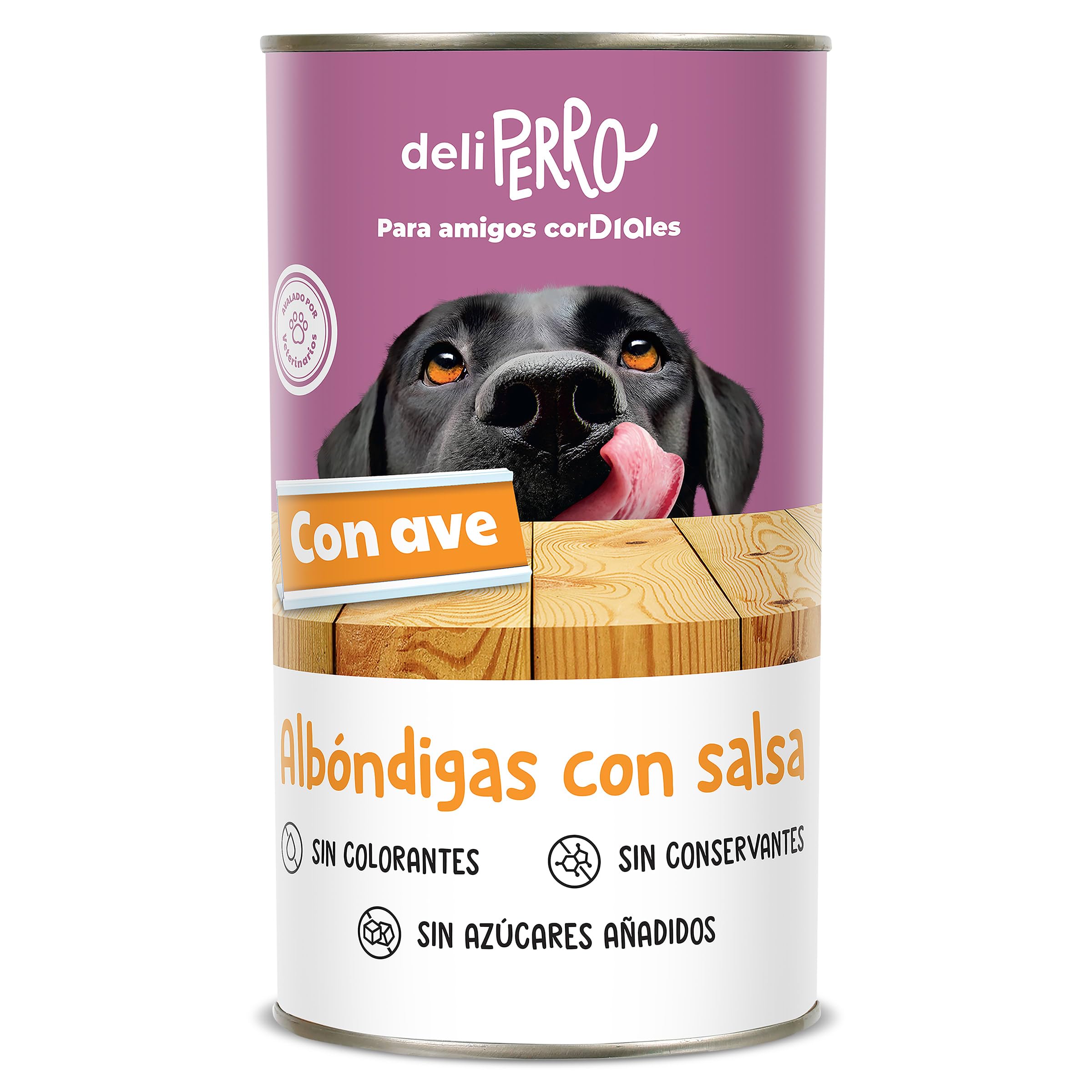 DIA DELIPERRO alimento para Perros albóndigas con Salsa de Ave Lata 1.2 kg