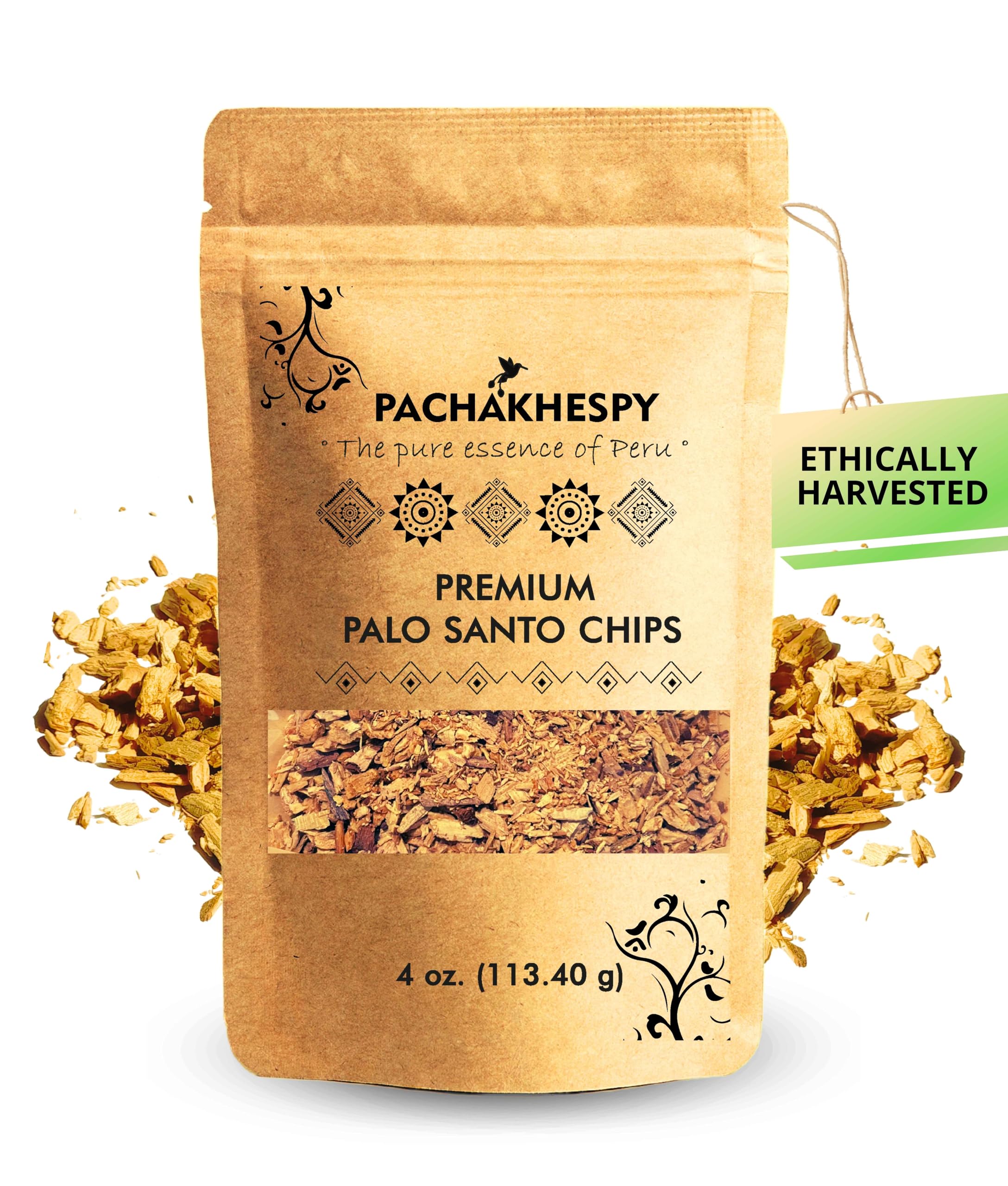 Palo Santo Chips – 100 % reine, peruanische Premium-Chips, 118 ml, zur Reinigung, natürlich und ethisch unbedenklich, verbessern Sie Ihre Yoga und spirituellen Praktiken (Bursera Graveolens)