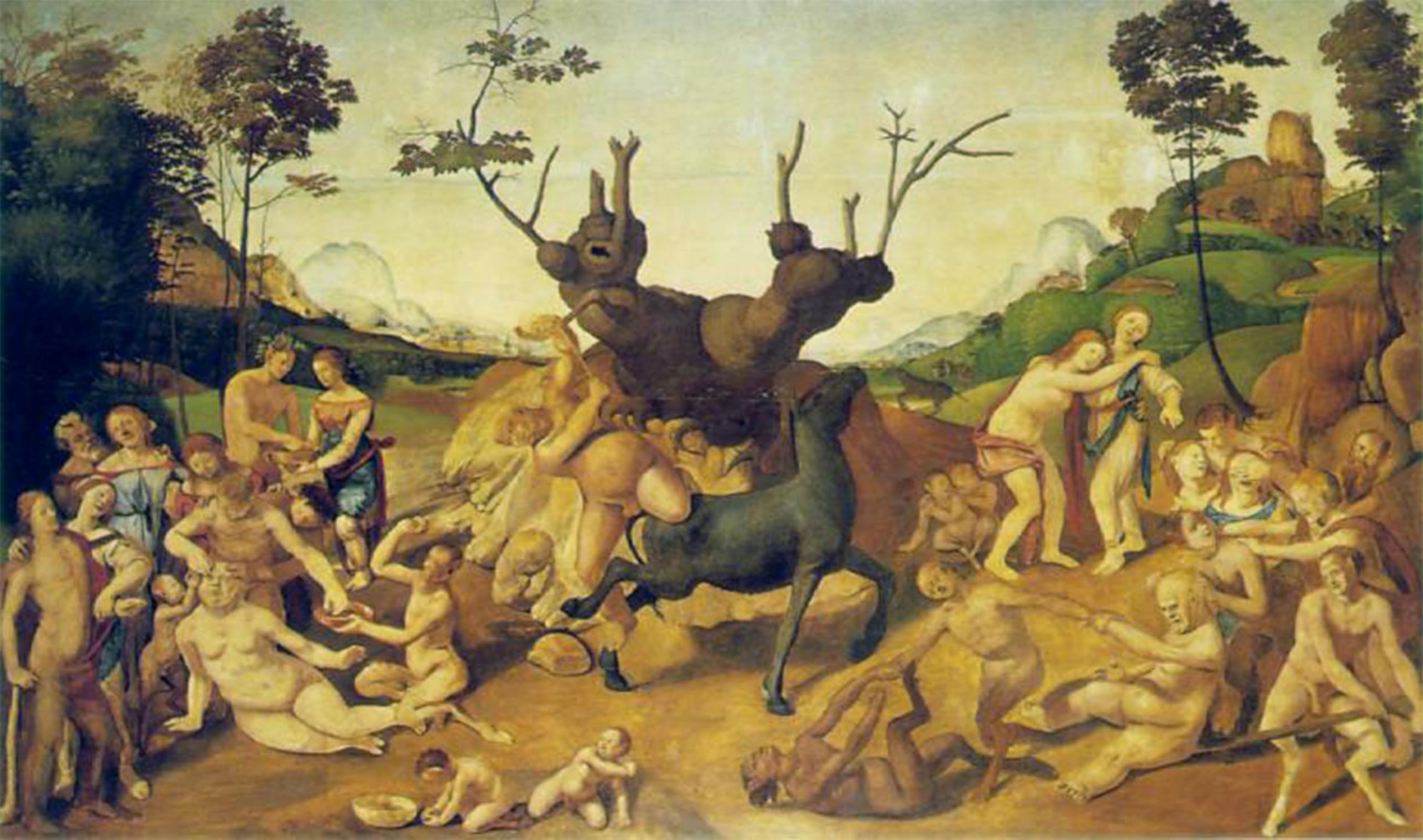 POSTERIIk Famous Print Pop Art Wall Art Graffiti The Misfortunes of Silenus Piero di Cosimo Art Prints for Home Decor 60x90cm