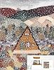 JIGGY - Luxury Jigsaw for Adults - Decorative Artwork Glue Kit - Unique Perfect for Framing - Transform Your Puzzle into Wall Worthy Art Snow Cabin