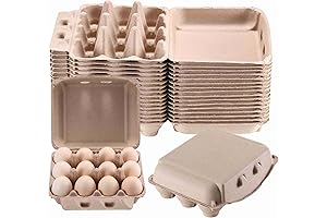 Cardboard Egg Cartons: 30-Pack Farmhouse Egg Holder