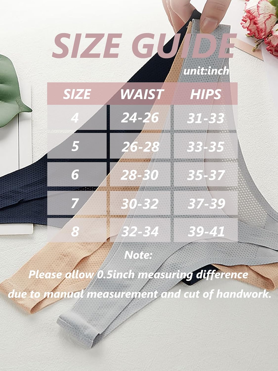 Bolivelan Women's Seamless Thong Underwear Stretch Breathable No Show Panties 5 Pack - Image 7