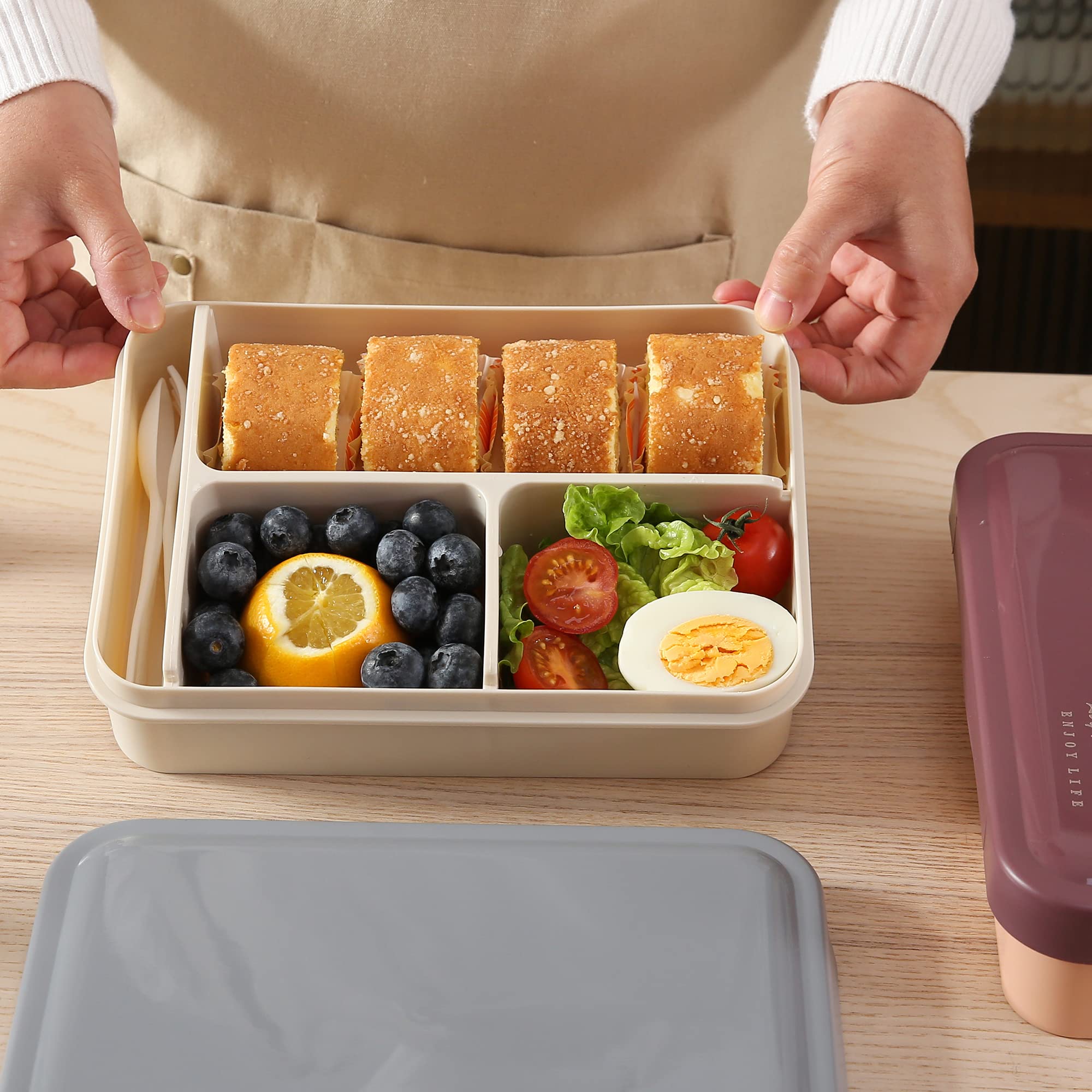 42oz Adults Bento Box Lunch Boxes for Men Women Leak Proof Food Salad