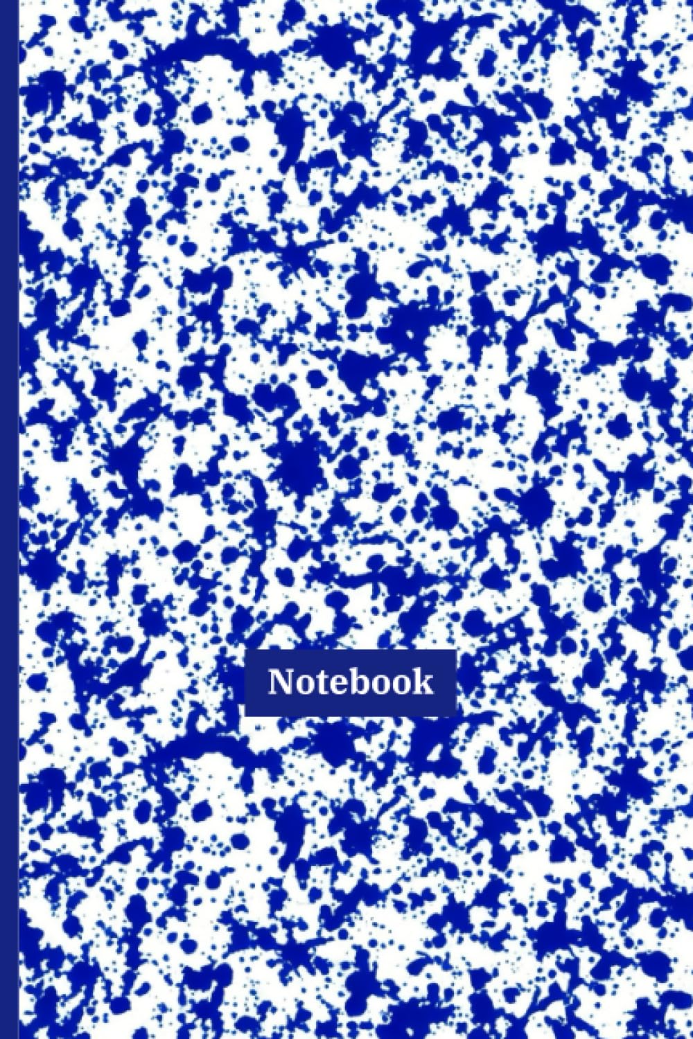 Yves Blue Splash: Blank Lined Notebook/Journal 6"x9" (120 pages)