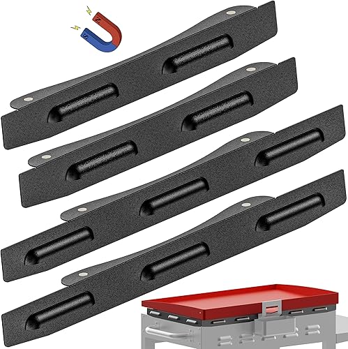Protectores de viento mejorados para parrilla Blackstone de 28 pulgadas, accesorios de parrilla Blackstone, pantalla magnética de viento de acero