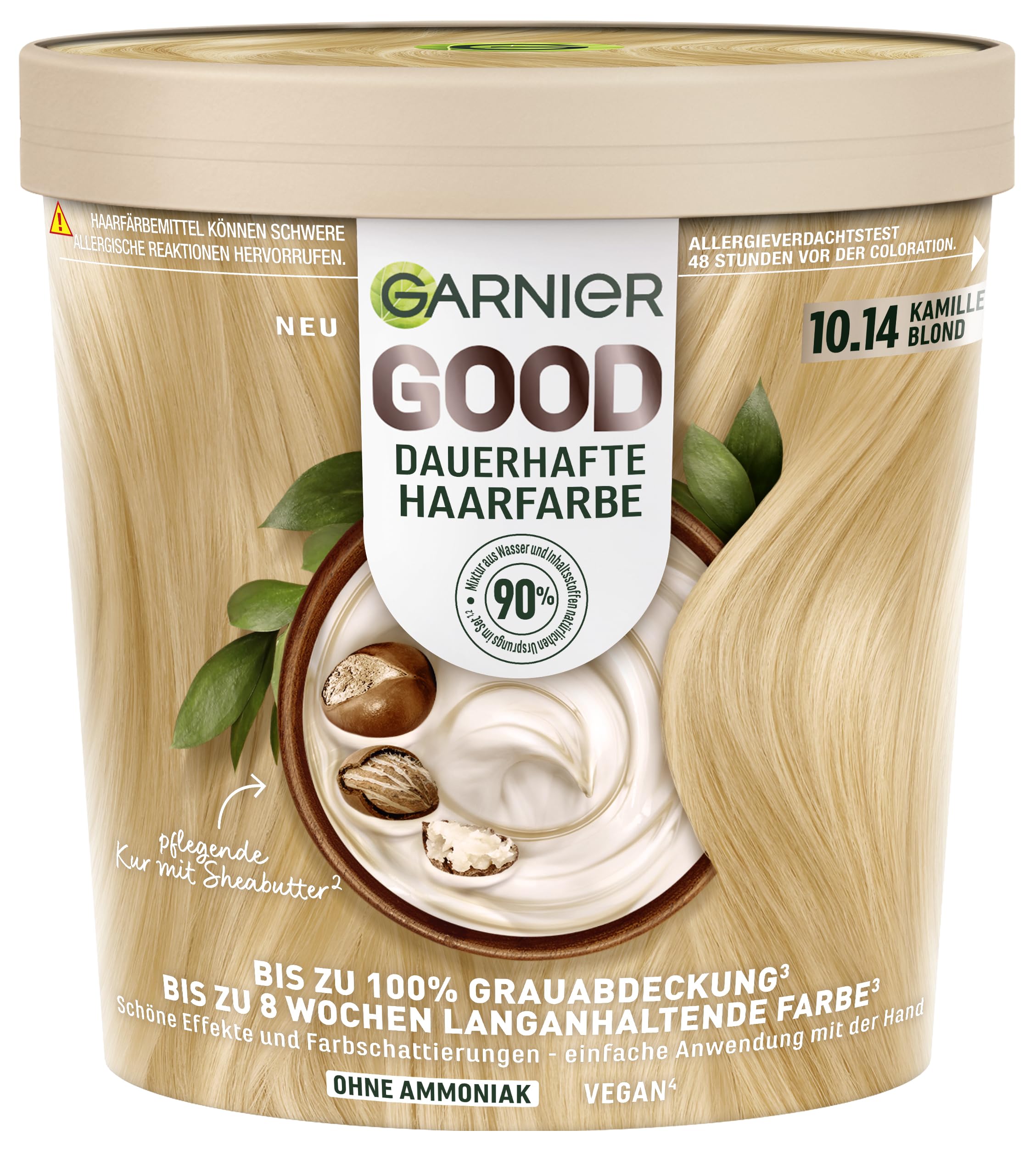 Coloration Permanente Blond Clair Vanille Garnier Good Kit Recharge 9.1