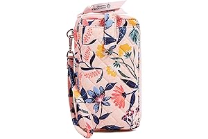 Vera Bradley Coral Floral Cotton Large Smartphone Wristlet