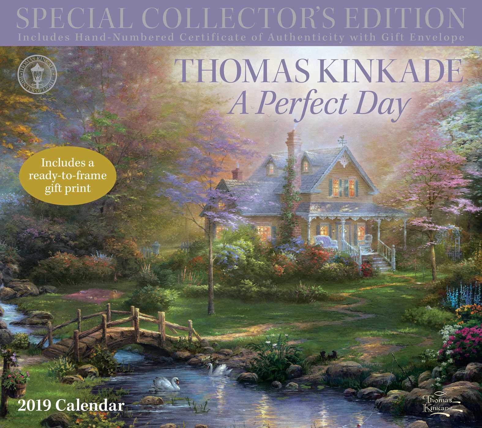 Thomas Kinkade A Perfect Day 2019 Calendar