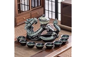 Gradient Dragon Semi-Automatic Teapot: A Magical 8-Cup Tea Experience