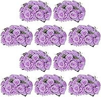 Vista 27 de NUPTIO Esferas de Flores para Centros de Mesa de Boda - 10 Piezas de 15.7 Pulgadas de Diámetro, Arreglo de Bolas de Flores Artificiales, Centros