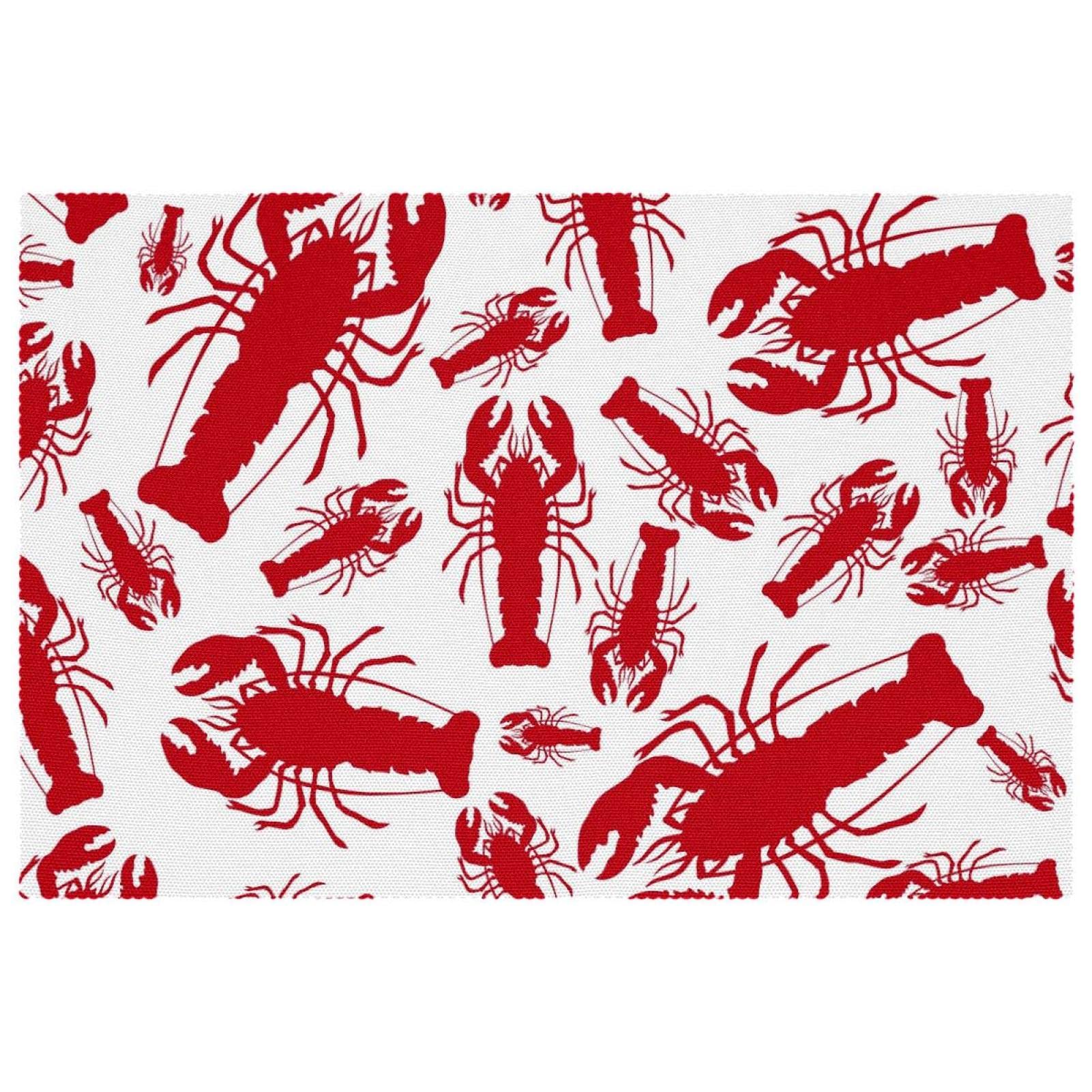 Sets de table homard antidérapants lot de 6 pour protéger la table des plats chauds