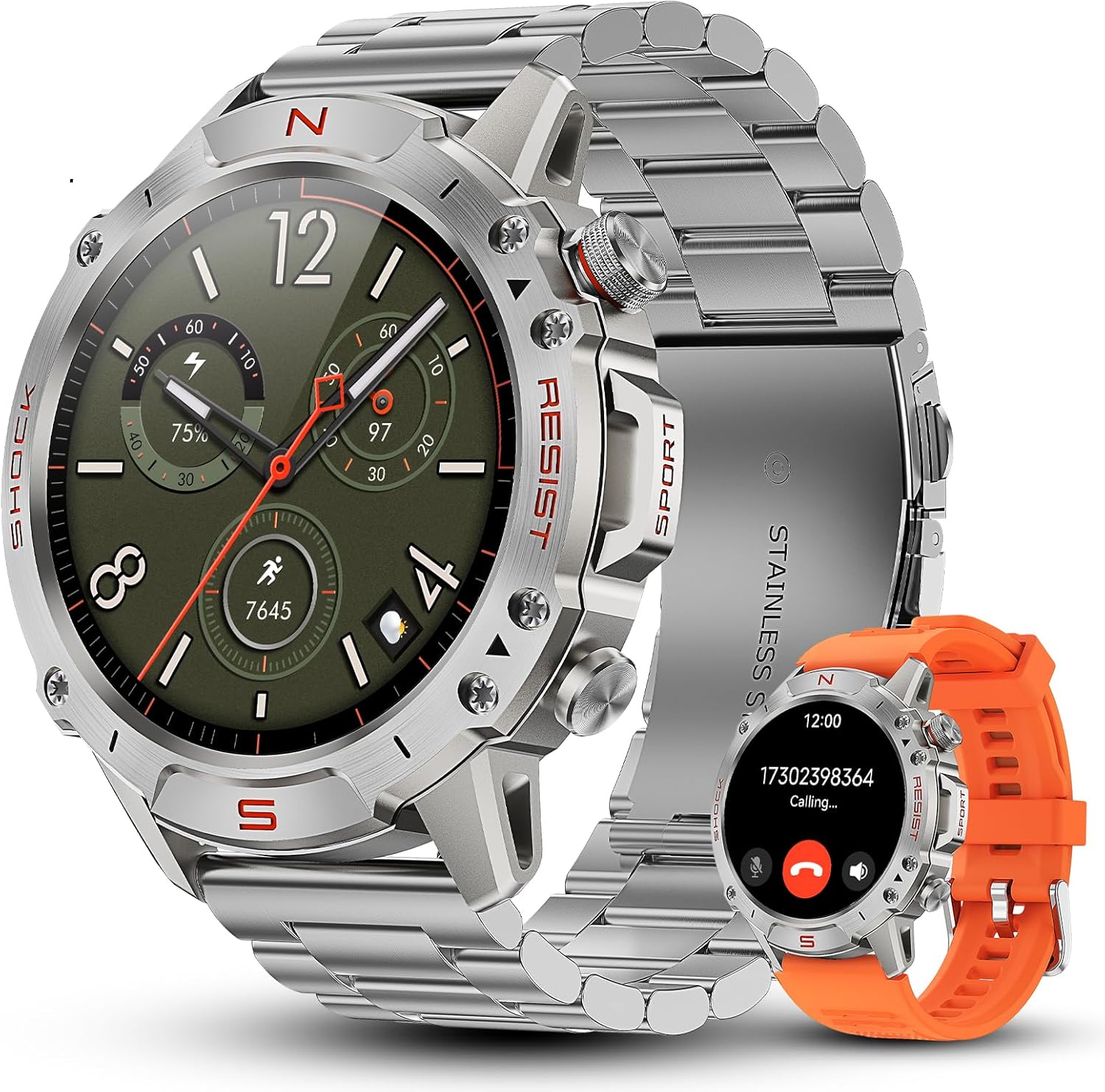 WalkerFit Smart Watch for Men, 1.43″ Round AMOLED,...