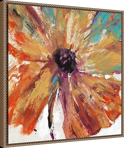 Miniatura 2 de Amanti Art Lienzo enmarcado para pared, 22 x 22 pulgadas, diseño de salpicaduras naranja I de Tim O'Toole Float, arte de lienzo enmarcado para