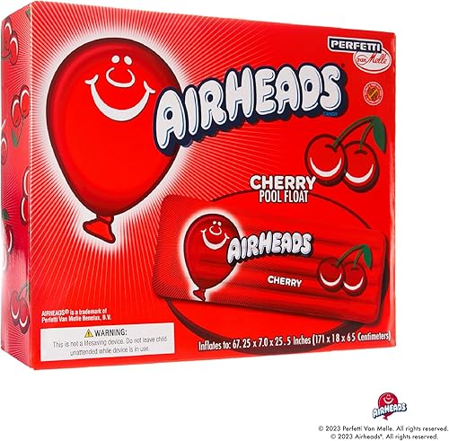 Miniatura 5 de Red Airheads - Flotador inflable para piscina, más de 67 pulgadas, diversión y relajación en el agua, perfecto para fiestas de verano en la piscina