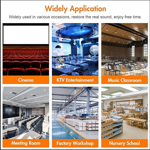 Miniatura 6 de Tablero de espuma insonorizado, 2 x 12 x 12 pulgadas de algodón insonorizado, tablero de pared insonorizado de alta densidad en sala de juegos,