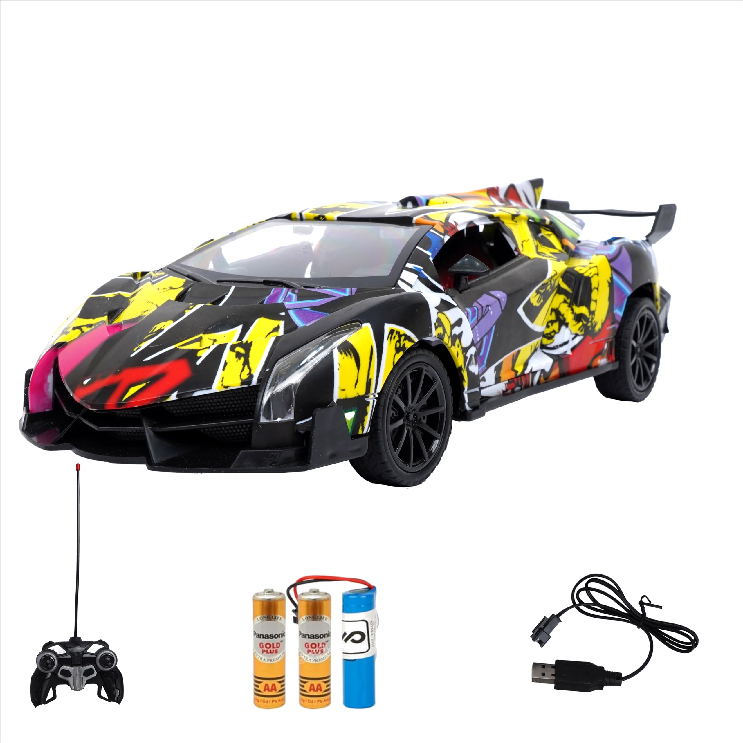 WireScorts 1:16 Scale Rechargeable Sport RC Car for Kids, Remote Control Sports Car for Kids, Openable Door RC Car for Kids - Multi Color (B0D5YJ1R4M) Amazon Price History, Amazon Price Tracker