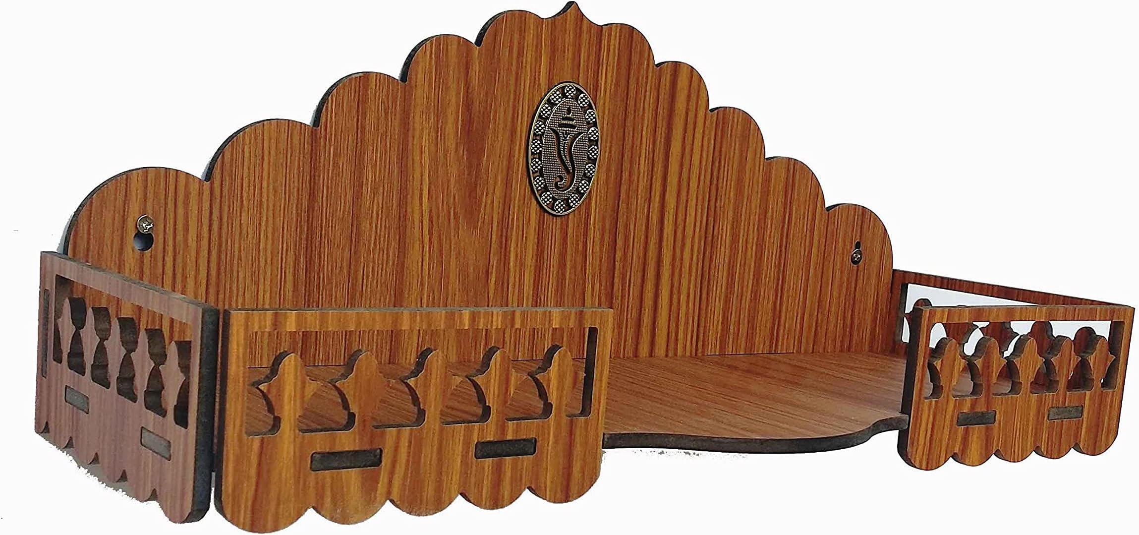 SSI Fully Handmade Beautiful Small Wooden Home and Office Temple