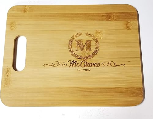Miniatura 2 de Custom personalized Bamboo Cutting Board, Engraved Cutting Board, Wedding Gift, Anniversary gift, Chef gift, Personalized gift under 20