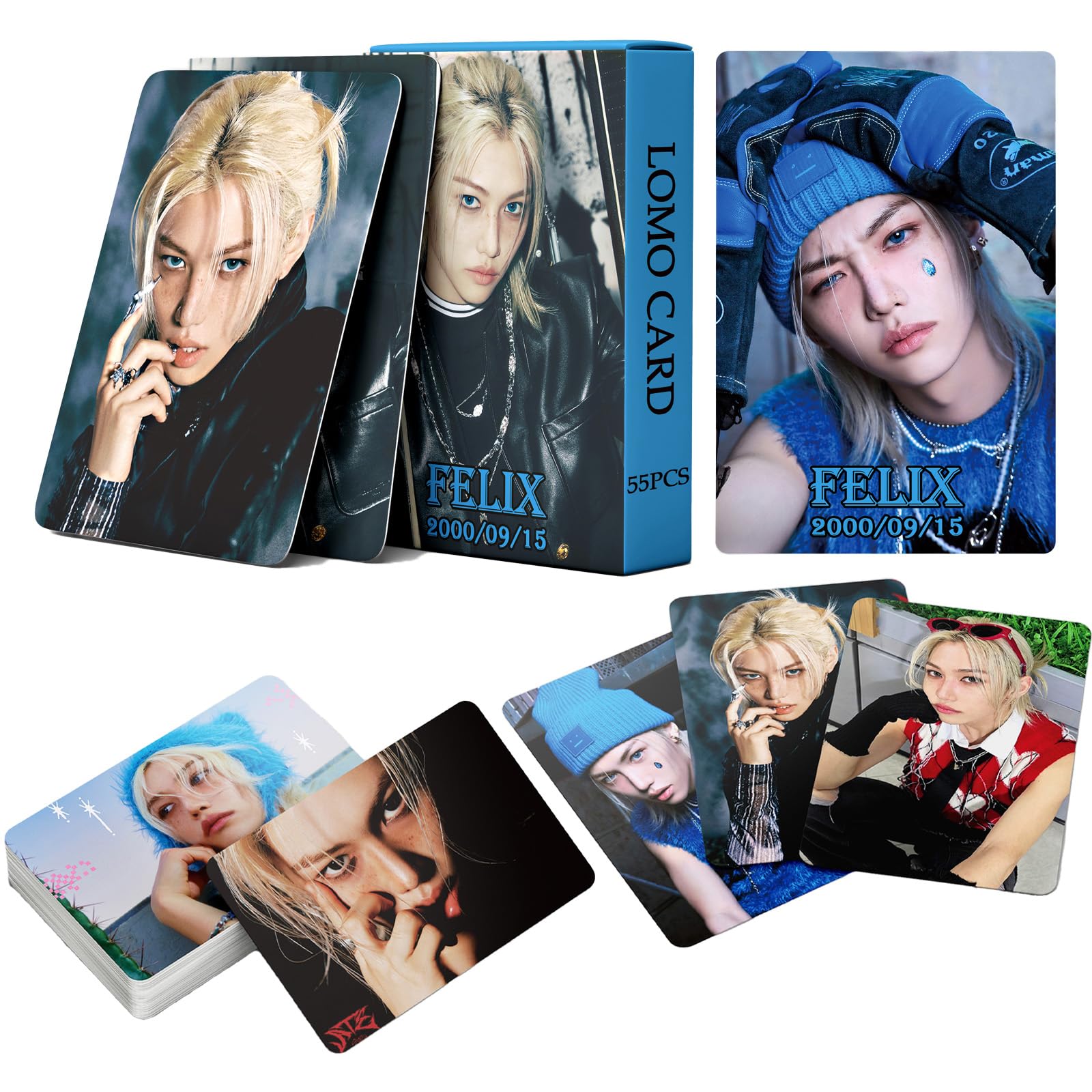 Amazon.co.jp: FOURBOM Felix フォトカードセット - 55枚 Stray Kids