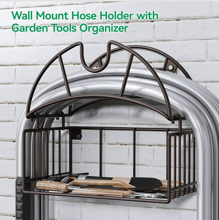 Garden Hose Holder Hose Hanger - Water Metal Hose Holder