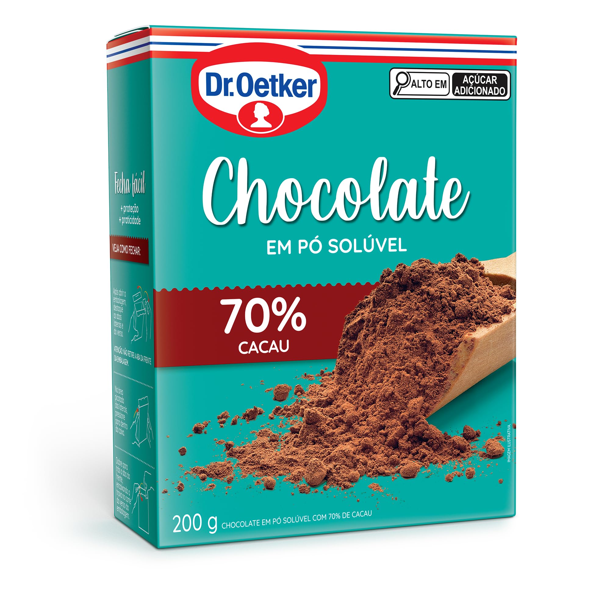 Dr.Oetker Dr. Oetker Chocolate Em Pó Solúvel 70% Cacau Para Saborosas ...