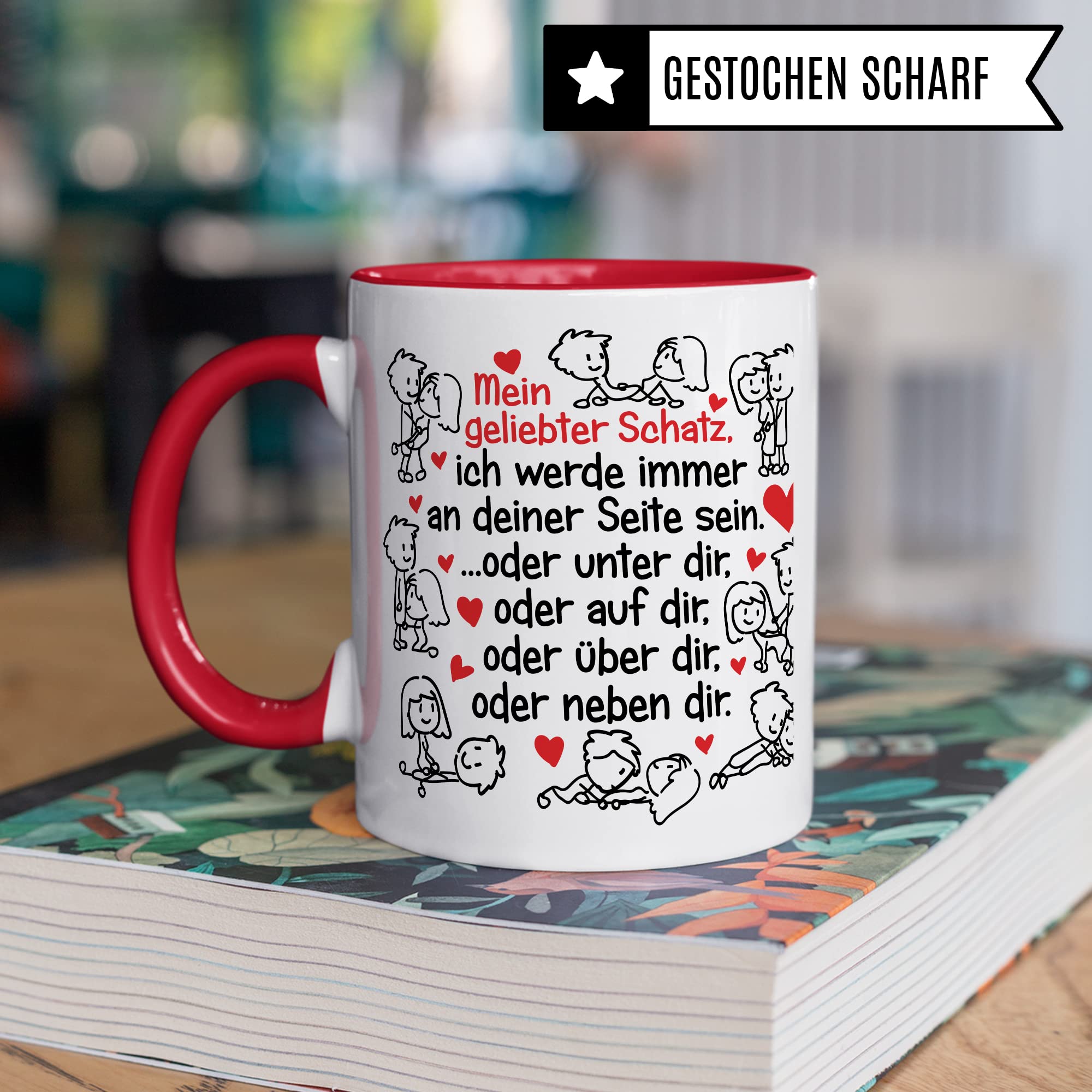 Tazza Personalizzata Per Marito In Tedesco – “Lieber Schatz, Ich Werde Immer An Deiner Seite Sein” – Idea Regalo Dalla Moglie - 3