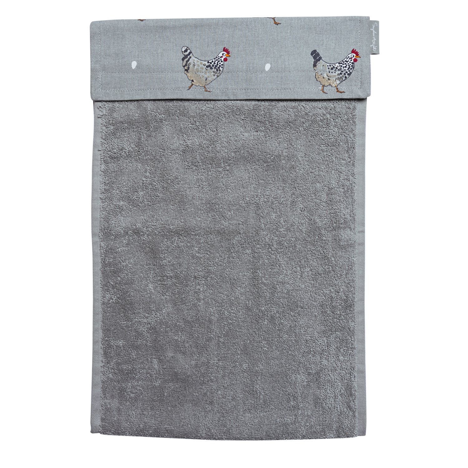 Sophie Allport - Chicken Roller Hand Towel, 100% Cotton, Hard Wearing & Absorbent Kitchen Towel Accessory