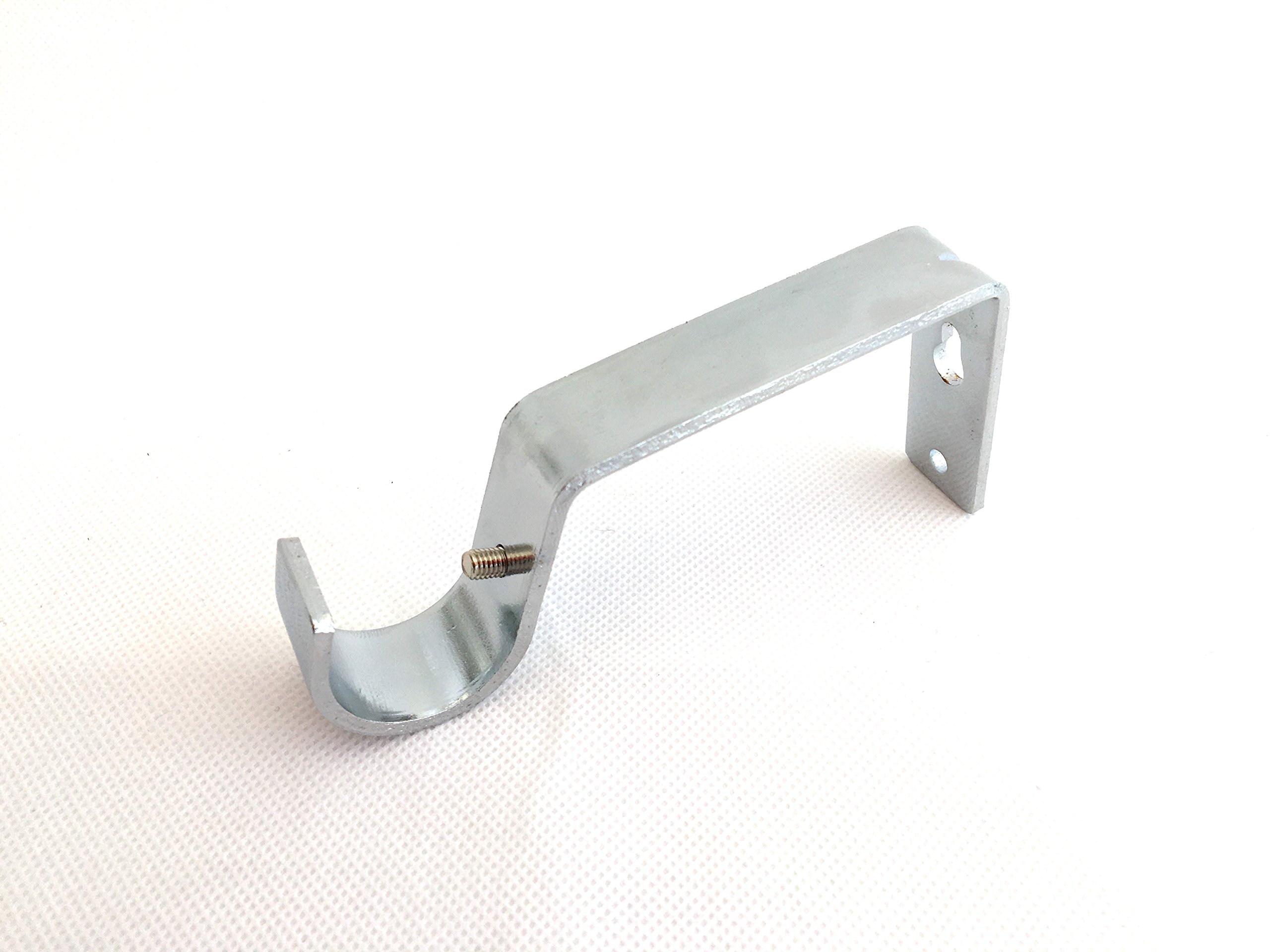 Your Home Online Polished Chrome 28Mm Bay Window Curtain Pole Passing Bracket C Rings Elbow Corner Joints (1 Centre/Side Bracket)
