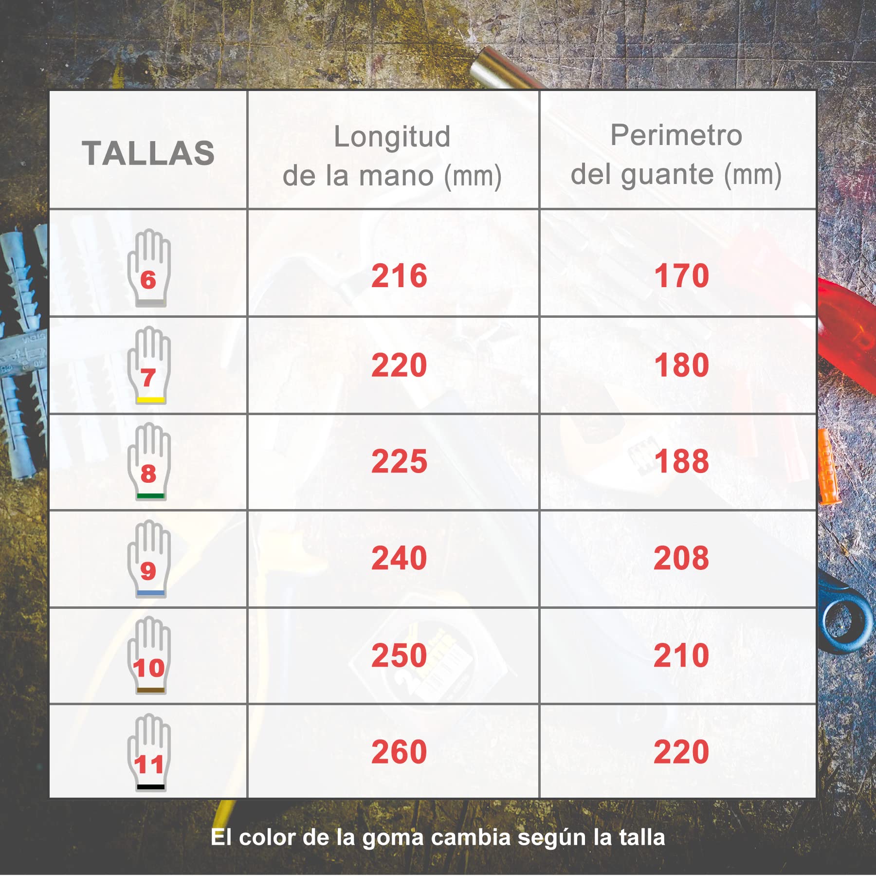 EXBRIECO, 12, 6 ou 3 Paire, Gants de Protection, Polyester et Polyuréthane, Durables, Résistants à l'Abrasion, la Réparation, la Mécanique avec une seule Prise, pour Hommes et Femmes.