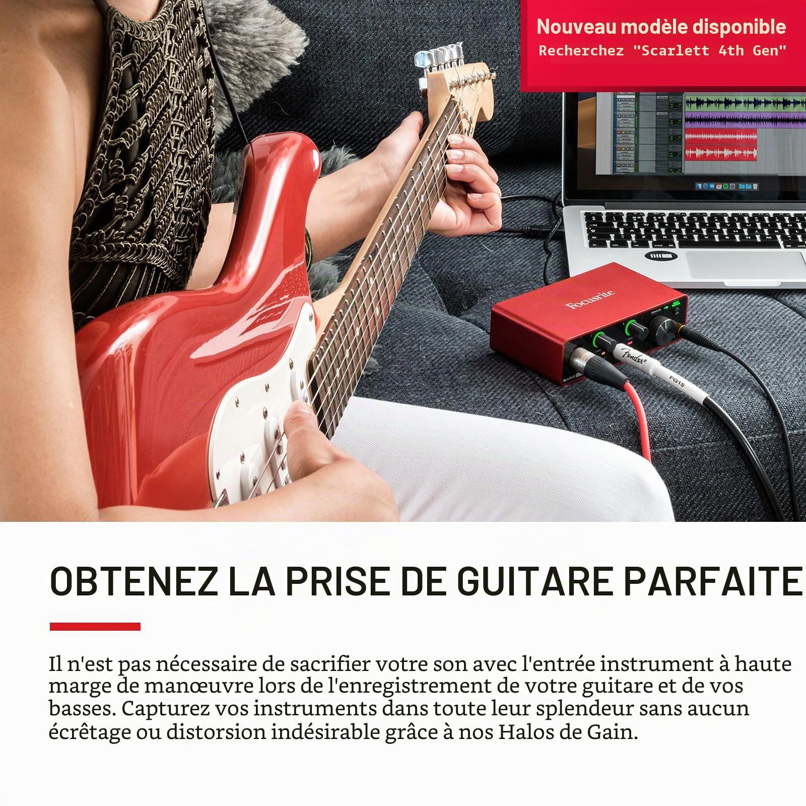 Focusrite Scarlett Solo Studio 3rd Gen, Rouge